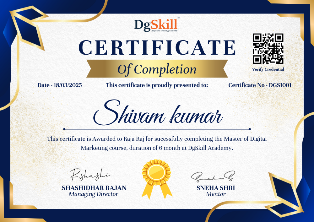 DgSkill Digital Marketing Certificate